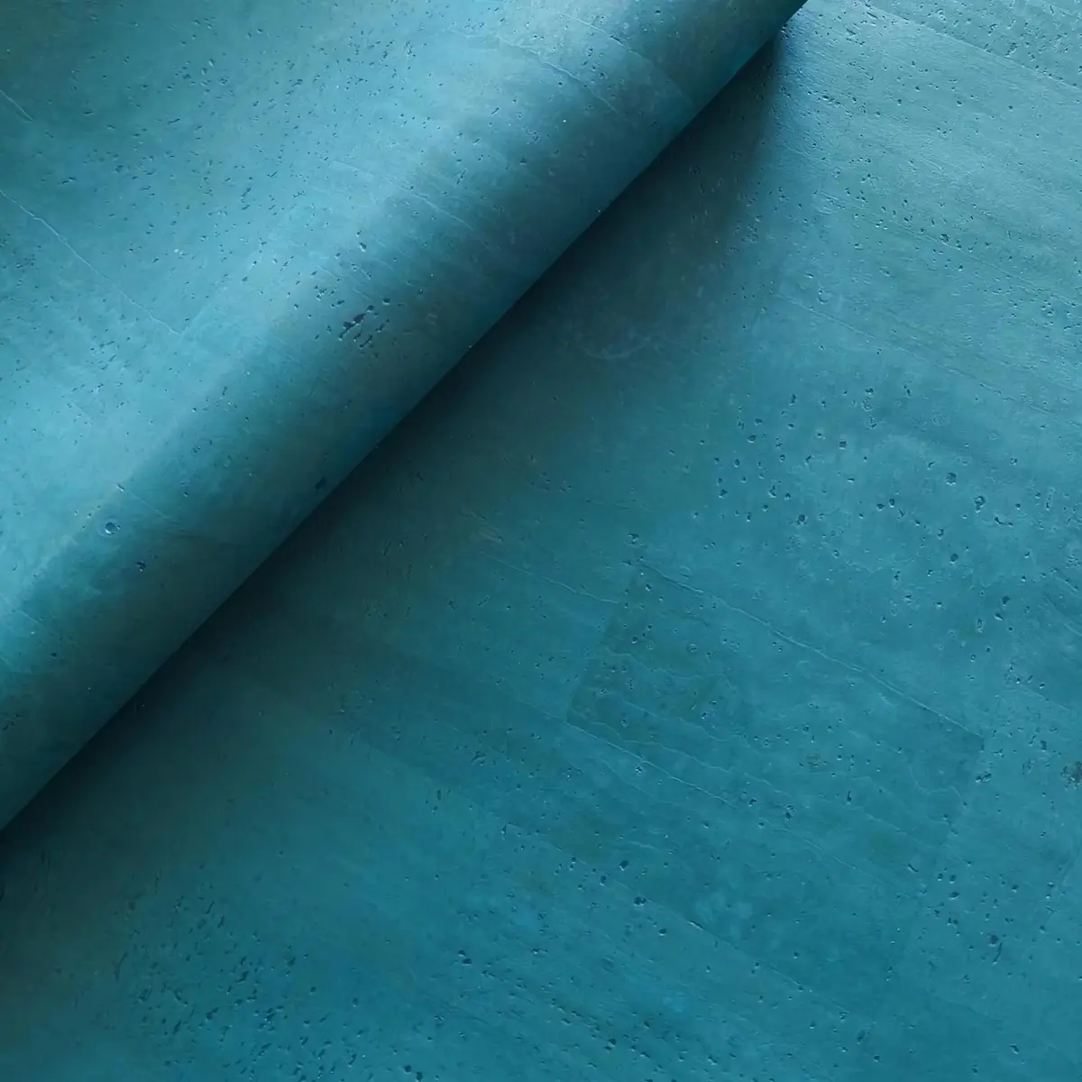 Hcork Lake Blue Portuguese Cork Leather Fabric - F10006 4 Lake Blue Portuguese Cork Leather Fabric-1
