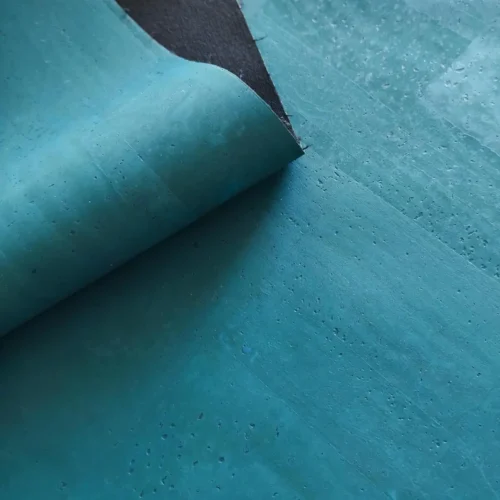 Home 7 Lake Blue Portuguese Cork Leather Fabric 3