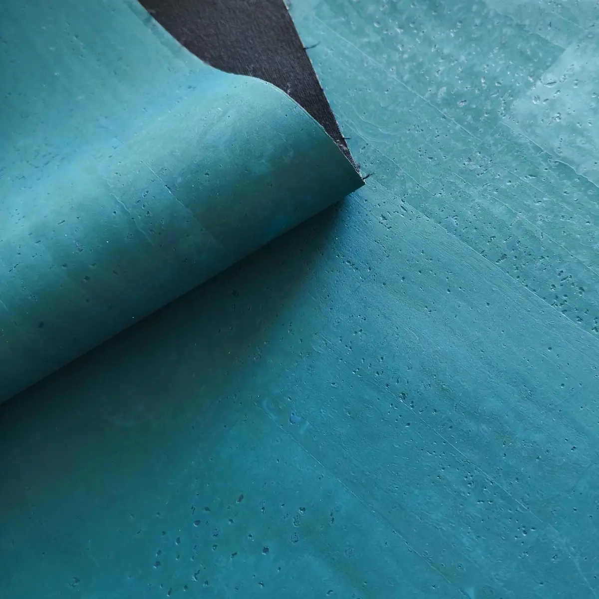 Hcork Lake Blue Portuguese Cork Leather Fabric - F10006 2 Hcork Lake Blue Portuguese Cork Leather Fabric - F10006 - Image 2