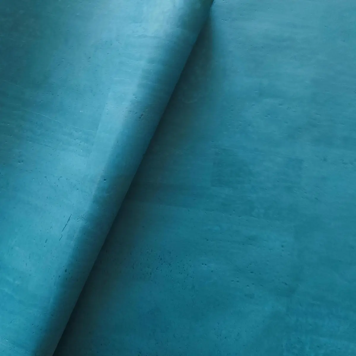 Hcork Lake Blue Portuguese Cork Leather Fabric - F10006 1 Lake Blue Portuguese Cork Leather Fabric