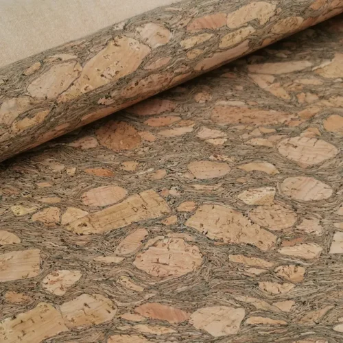 Natural Large Granules Cork Fabric