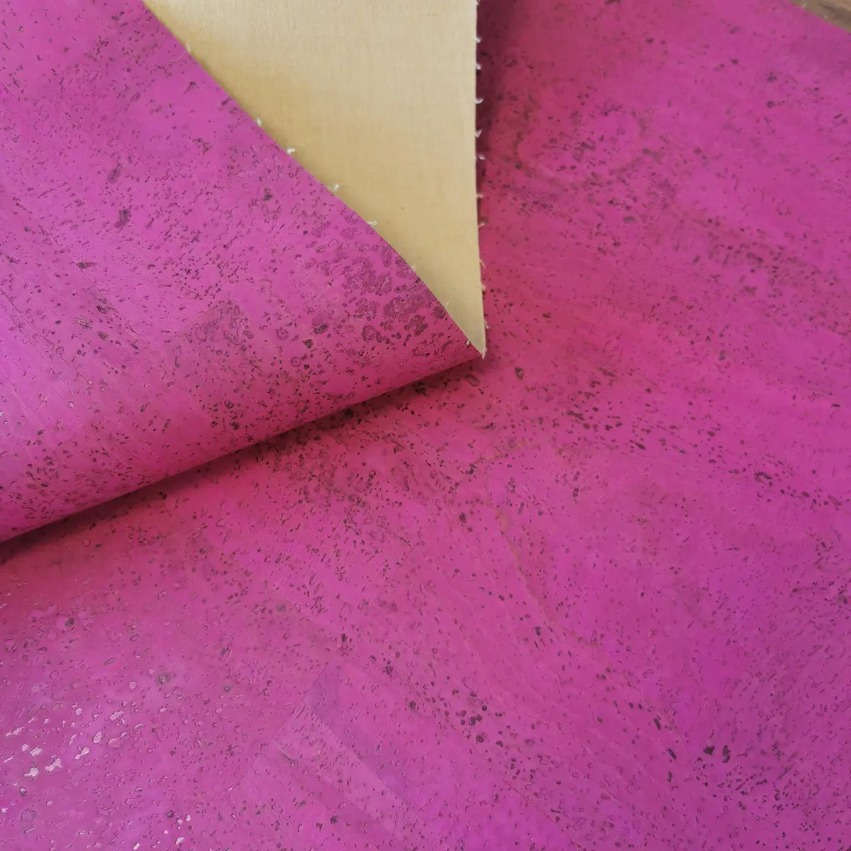 Hcork Pink Portuguese Cork Leather Fabric - F10009 4 Hcork Pink Portuguese Cork Leather Fabric - F10009 - Image 4