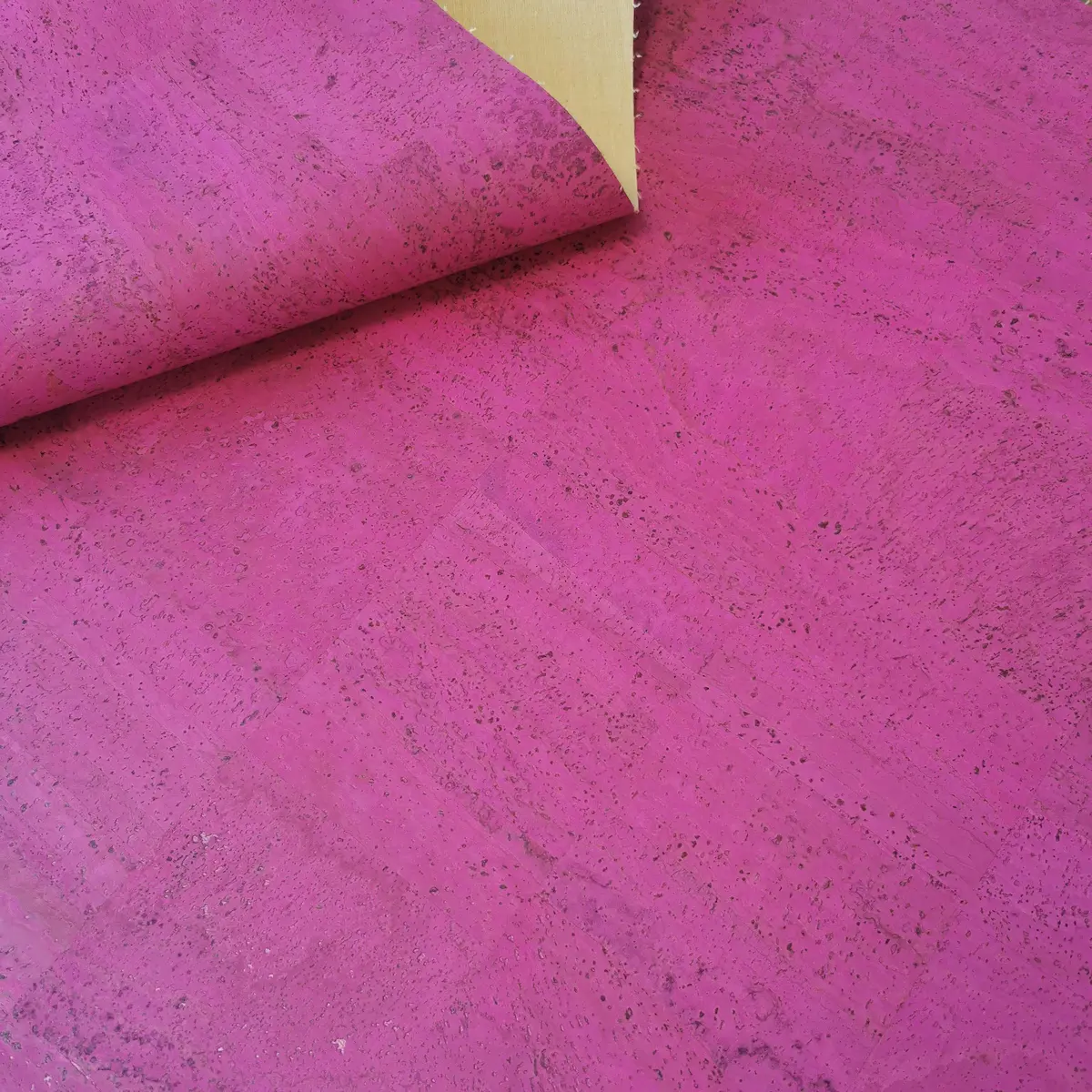 Hcork Pink Portuguese Cork Leather Fabric - F10009 3 Pink Portuguese Cork Leather Fabric-3