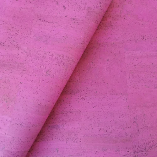 Pink Portuguese Cork Leather Fabric