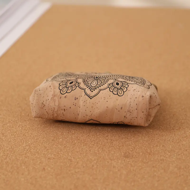 Portuguese Azulejo & Mandala Print Mini Pouch - Eco-Friendly Vegan Change Purse 5 Portuguese Azulejo & Mandala Print Mini Pouch - Eco-Friendly Vegan Change Purse - Image 5