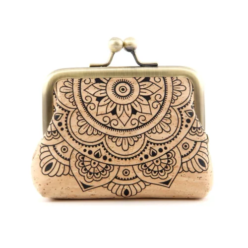 Hcork-Mandala-Print-Cork-Coin-Purse