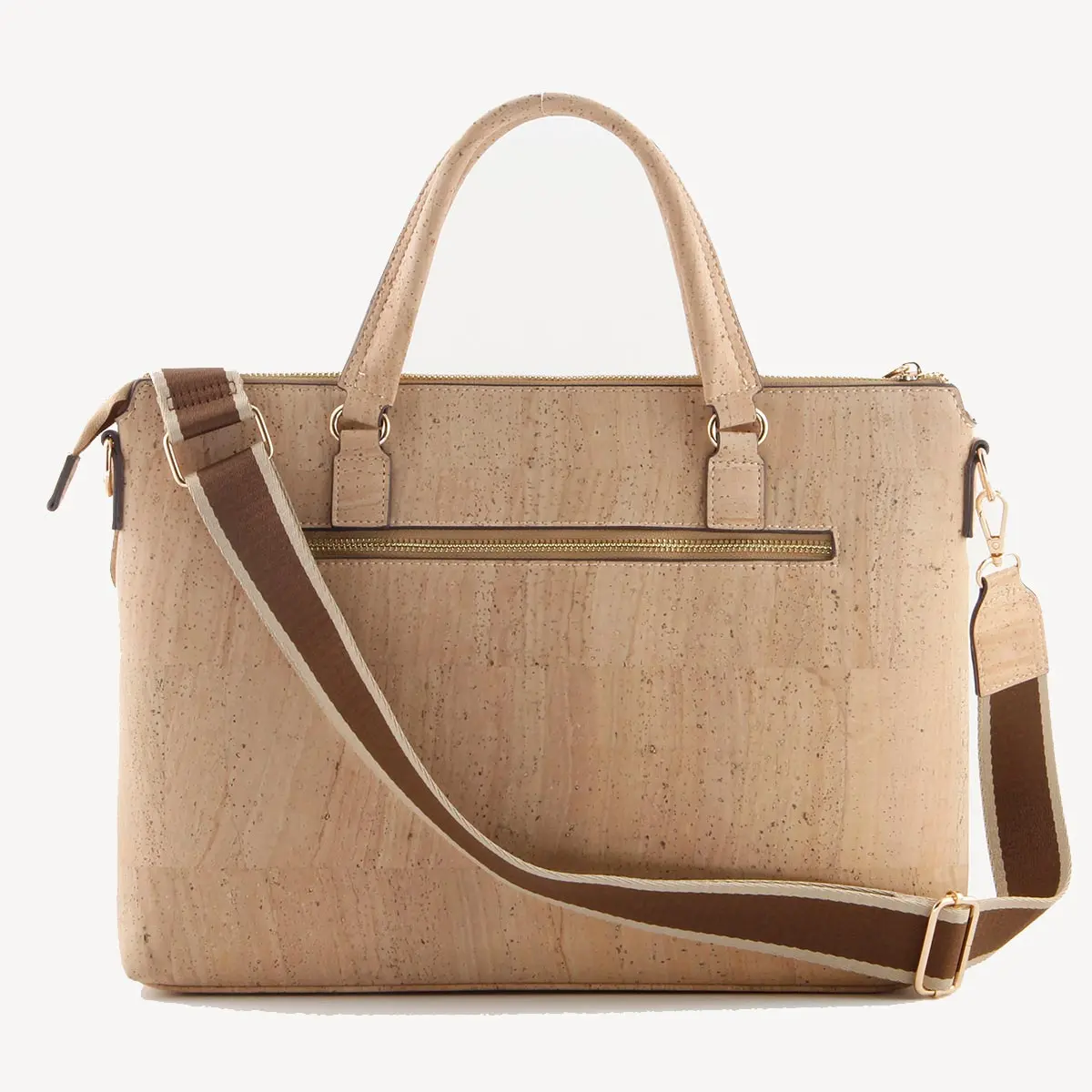 Premium Men's Cork Briefcase - Professional Vegan Business Laptop Bag 2 Natural-Cork-Laptop-Bag-&-Briefcase-2