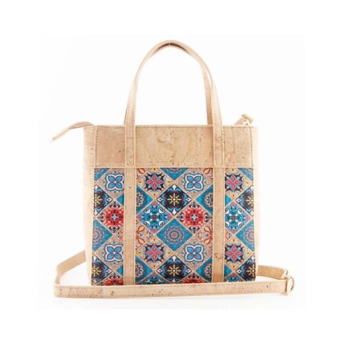 Azulejo Cork Crossbody Tote