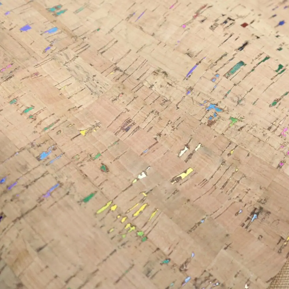 Hcork Iridescent Fleck Bamboo Cork Fabric - F10015 1 Iridescent-Fleck-Bamboo-Cork-Fabric-2