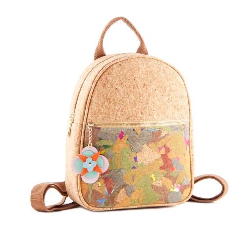 Colorful Mosaic Cork Backpack