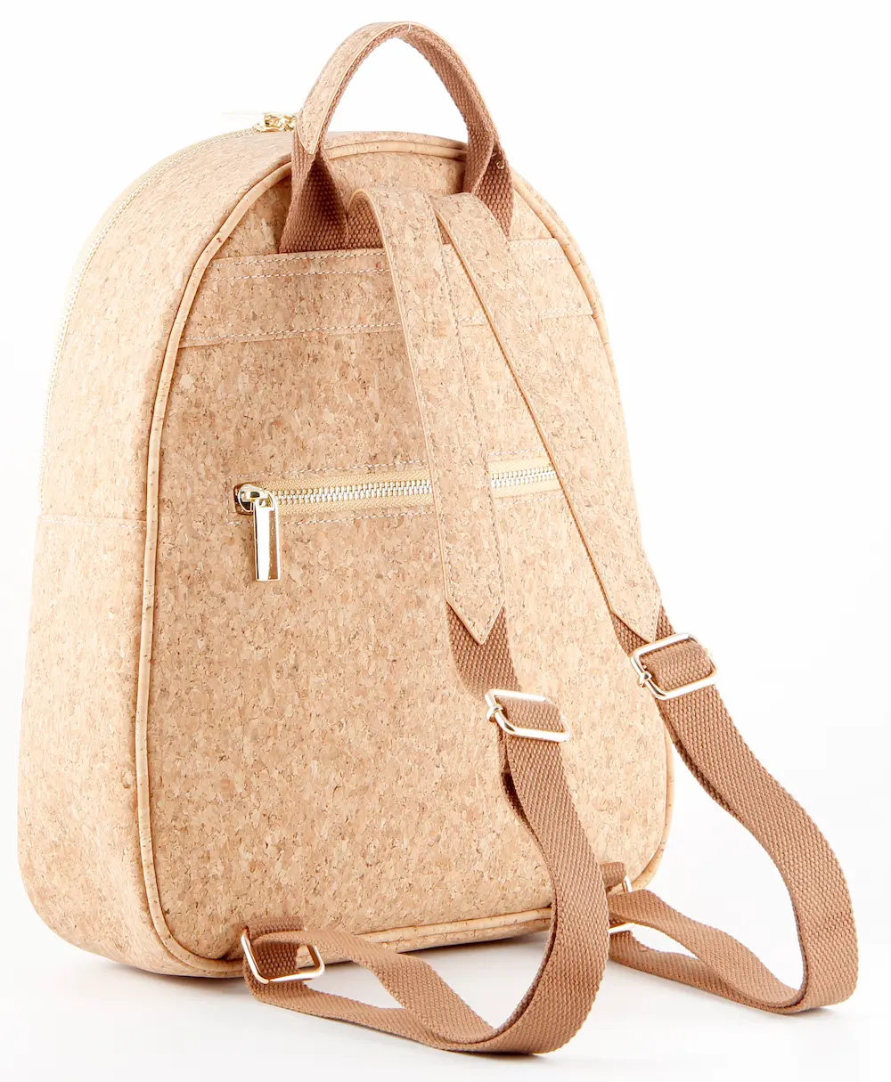 Natural Colorful Mosaic Cork Backpack - Vegan Anti-theft Daypack for Women 4 Natural Colorful Mosaic Cork Backpack - Vegan Anti-theft Daypack for Women - Image 4