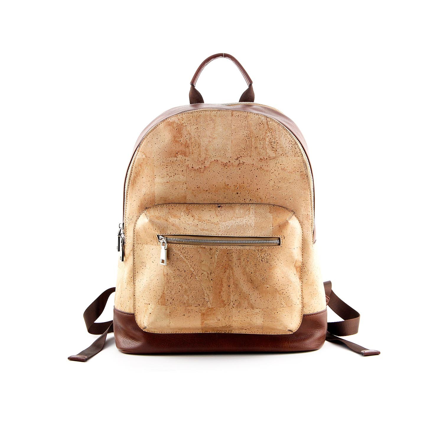 Large Capacity Cork Backpack for Men & Women | Waterproof Sustainable Daily Bag | Brown accents 1 Cork Backpack for Men & Women