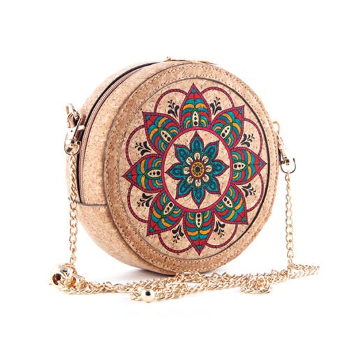 Cork Round Crossbody Bag