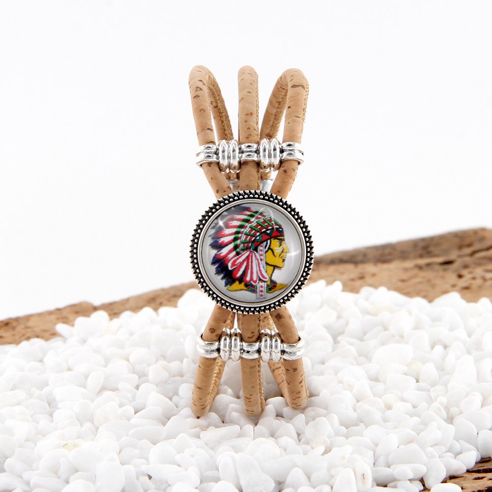 Artistic Indian Style Cork Wristband | Sustainable Unisex Bohemian Jewelry 1 Artistic Indian Style Cork Wristband | Sustainable Unisex Bohemian Jewelry