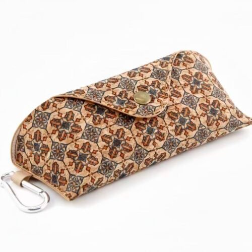 Hard Shell Cork Glasses Case