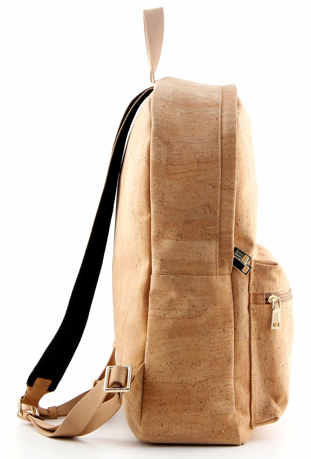 Large Capacity Cork Backpack for Men & Women | Waterproof Sustainable Daily Bag | Brown accents 2 Large Capacity Cork Backpack for Men & Women | Waterproof Sustainable Daily Bag | Brown accents - Image 2
