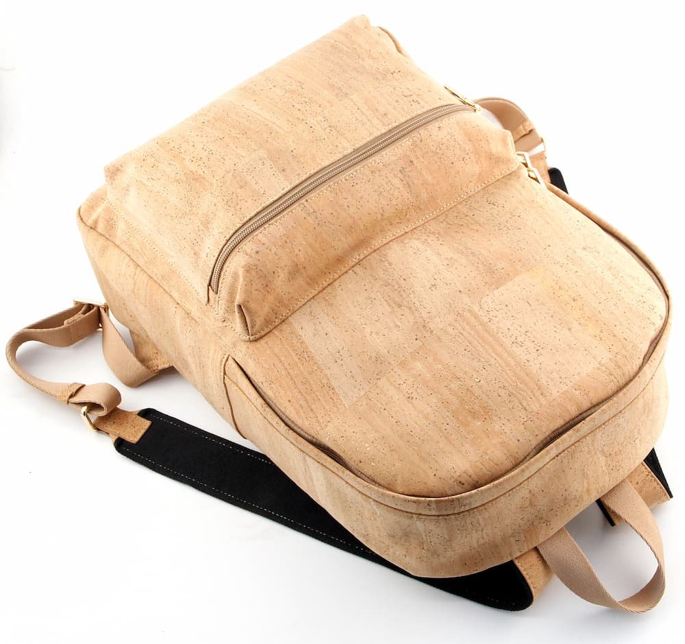 Large Capacity Cork Backpack for Men & Women | Waterproof Sustainable Daily Bag | Brown accents 4 Large Capacity Cork Backpack for Men & Women | Waterproof Sustainable Daily Bag | Brown accents - Image 4