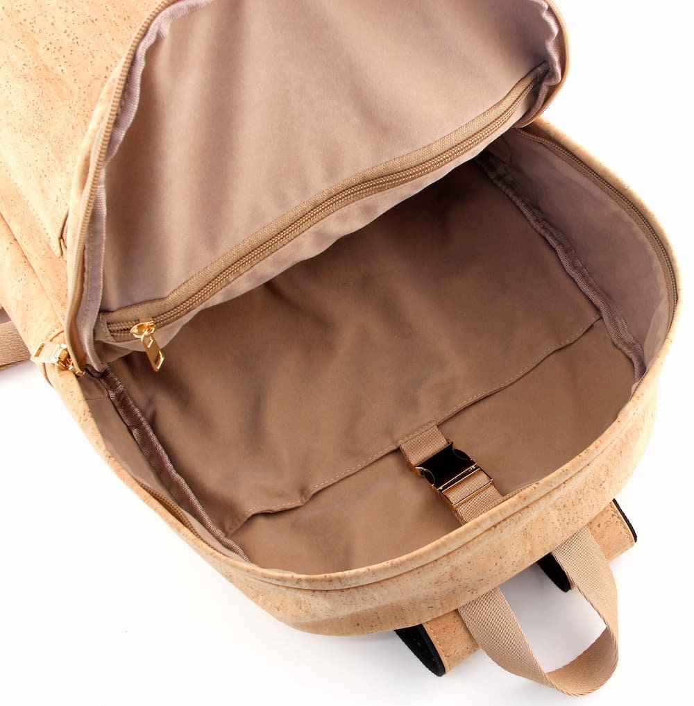 Large Capacity Cork Backpack for Men & Women | Waterproof Sustainable Daily Bag | Brown accents 5 Large Capacity Cork Backpack for Men & Women | Waterproof Sustainable Daily Bag | Brown accents - Image 5