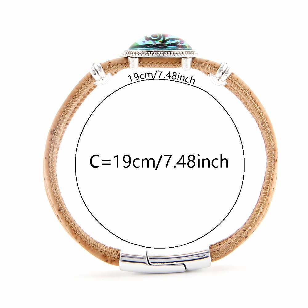 Artistic Indian Style Cork Wristband | Sustainable Unisex Bohemian Jewelry 6 Artistic Indian Style Cork Wristband | Sustainable Unisex Bohemian Jewelry - Image 6