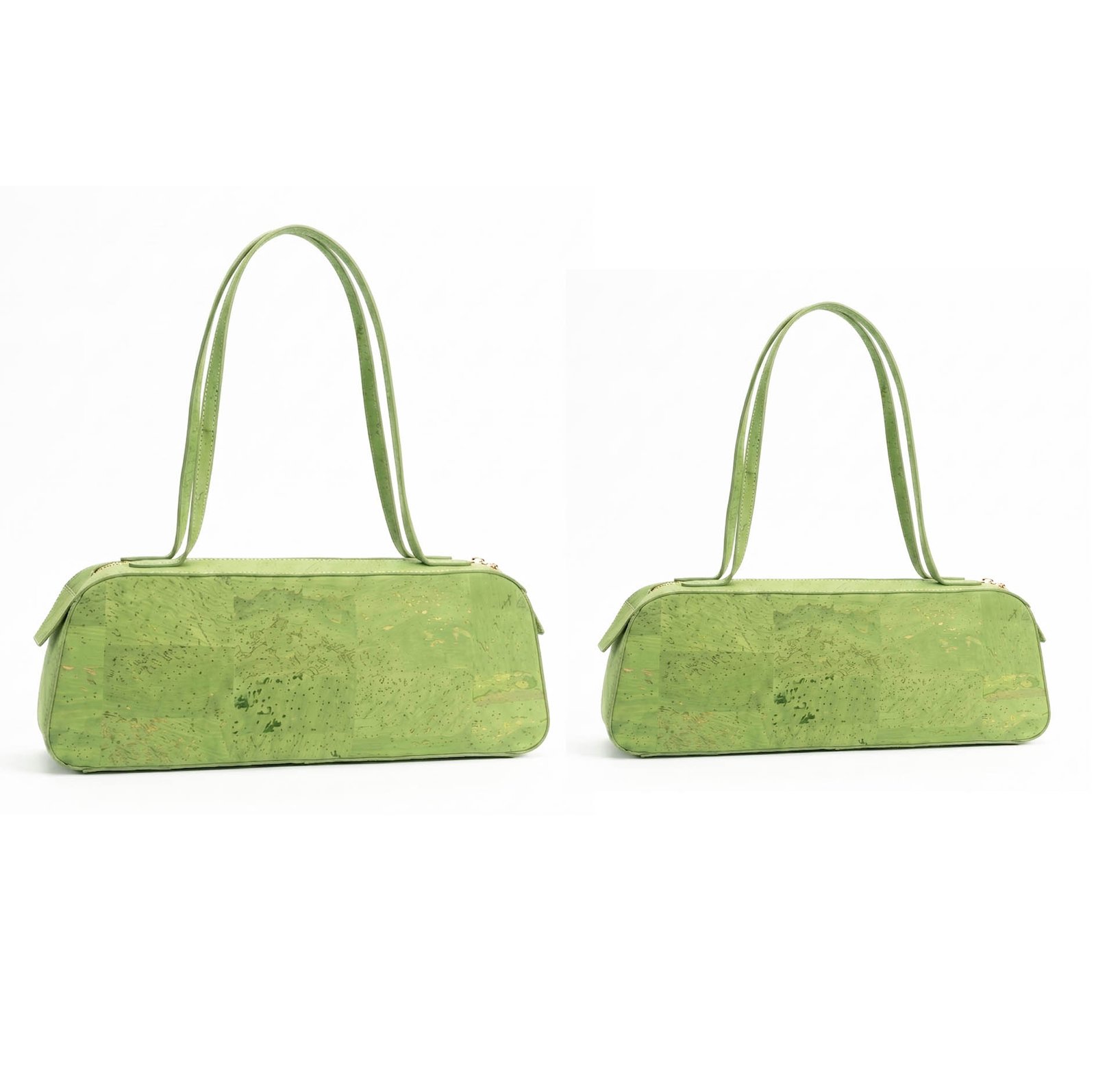 Premium Natural Cork East-West Shoulder Bag – Minimalist Long Baguette Purse 4 Premium Natural Cork East-West Shoulder Bag – Minimalist Long Baguette Purse - Image 4